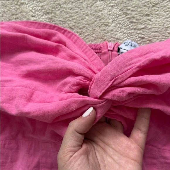 SNDYS x Revolve Lilly Pink Strapless Dress - Picture 4 of 11